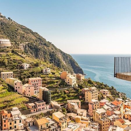 Cinque Terre D'Amare Sea View Big Apartment For Travel Lovers Riomaggiore Bagian luar foto